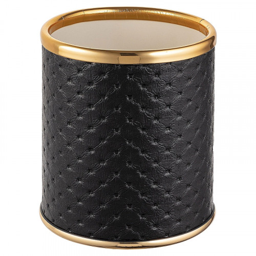 Стакан для зубных щеток Geralis M-PBG-M Punto цвет Черный, кант Золото