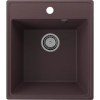 Кухонная мойка Ulgran Quartz Forte 460-06 Трюфель искусственный камень (литьевой мрамор) встраиваемый