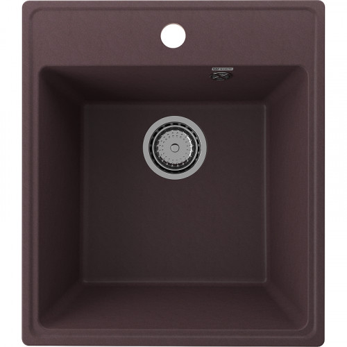 Кухонная мойка Ulgran Quartz Forte 460-06 Трюфель искусственный камень (литьевой мрамор) встраиваемый