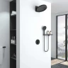 Душевая система Vincea Inspire VSFW-3I22MT3RMB с термостатом Черная матовая латунь встраиваемый