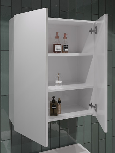 Подвесной шкаф Orange Гамма 60 Gm-60SR Белый глянец МДФ / ЛДСП