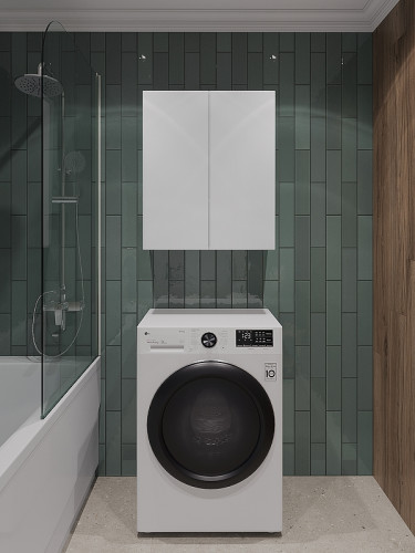 Подвесной шкаф Orange Гамма 60 Gm-60SR Белый глянец МДФ / ЛДСП