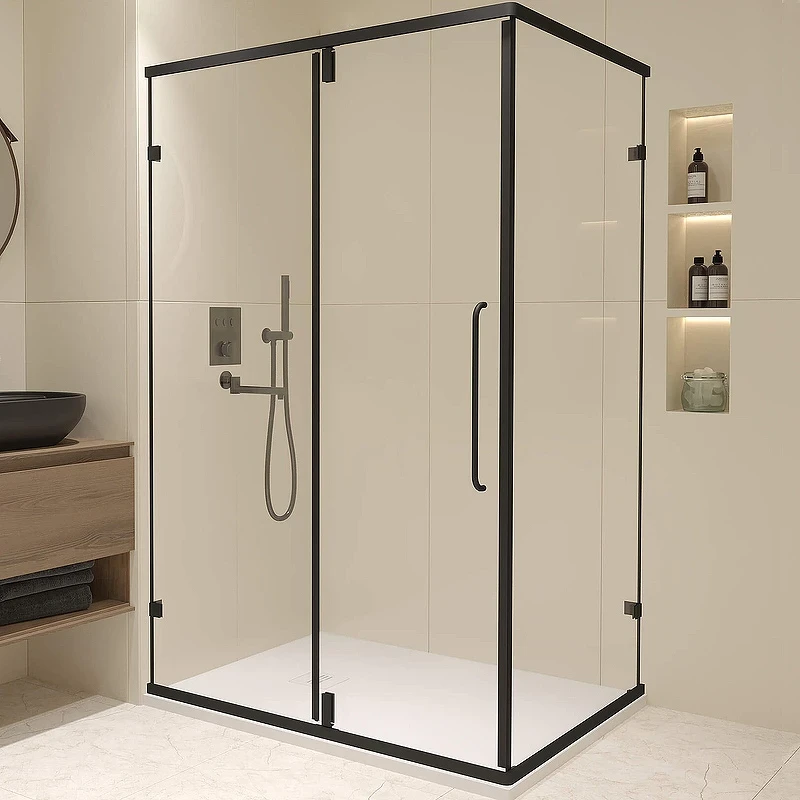 Душевой уголок RGW Classic CL-46B 90x80 72094698-14 профиль Черный стекло прозрачное