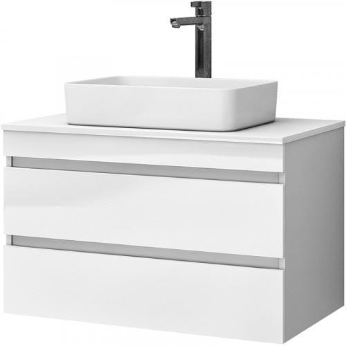 Тумба под раковину Vigo Urban 80 tp.URB.80.2Y подвесная Белая МДФ / ЛДСП