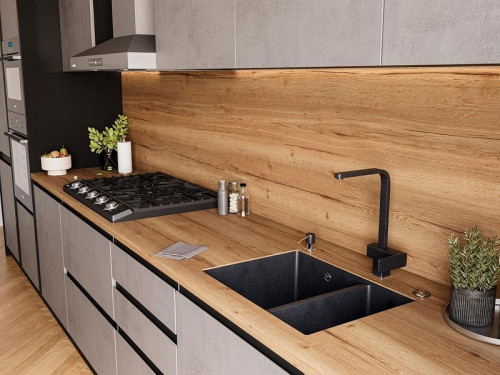 Кухонная мойка Emar Quartz 66,5 EMQ-2665.PL цвет Морион