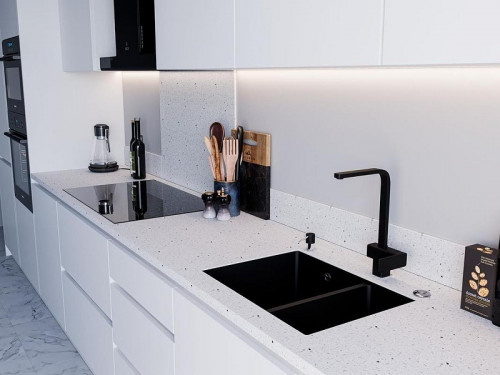 Кухонная мойка Emar Quartz 66,5 EMQ-2665.PL цвет Морион