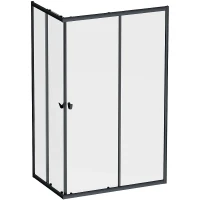 Душевой уголок AM.PM Sunny 120х80 W87G-403-12080-BT профиль Черный матовый стекло прозрачное