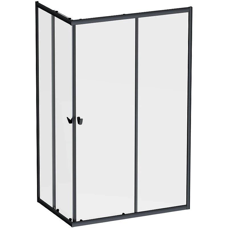 Душевой уголок AM.PM Sunny 120х80 W87G-403-12080-BT профиль Черный матовый стекло прозрачное
