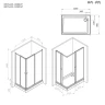 Душевой уголок AM.PM Sunny 120х80 W87G-403-12080-BT профиль Черный матовый стекло прозрачное