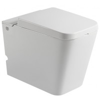 Унитаз Ceruttispa CT7269 7269 с импульсным смывом приставной с сиденьем Микролифт фаянс приставной