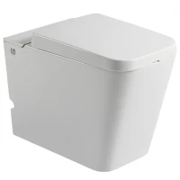 Унитаз Ceruttispa CT7269 7269 с импульсным смывом приставной с сиденьем Микролифт фаянс приставной
