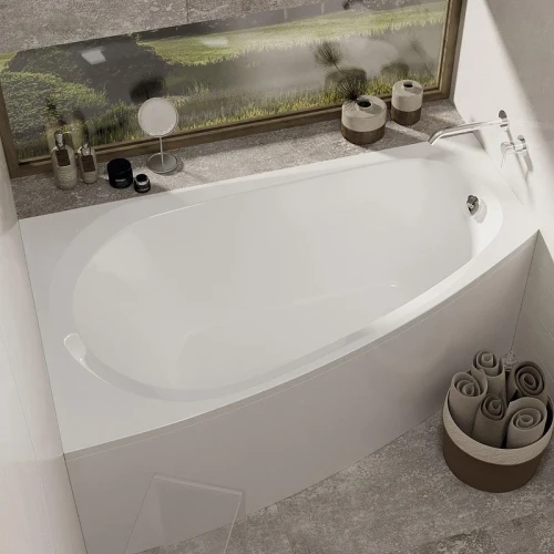 Акриловая ванна Alba Spa Baline 150х90 L ВАС013000Л100 без гидромассажа