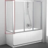 Боковая стенка для шторки на ванну Ravak Supernova APSV-75 95030U02Z1 профиль Сатин стекло Transparent