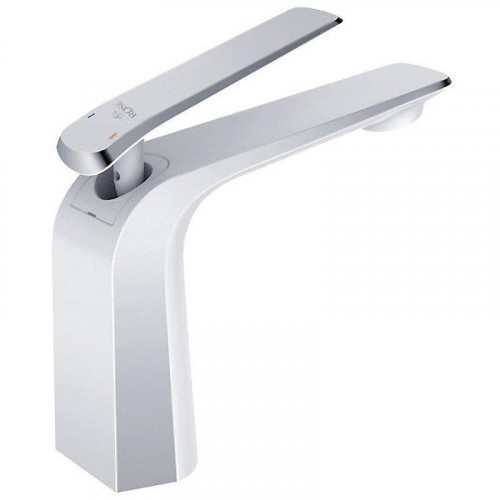 Смеситель для раковины Rose R13F R1301F Белый Хром