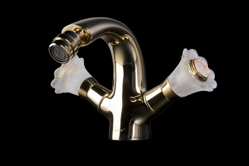 Смеситель для биде Boheme Camelia 296 Золото латунь