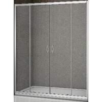 Душевая дверь в нишу Good Door Latte WTW-TD-160-G-WE 160 профиль Белый стекло матовое