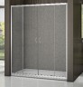 Душевая дверь в нишу Good Door Latte WTW-TD-160-G-WE 160 профиль Белый стекло матовое