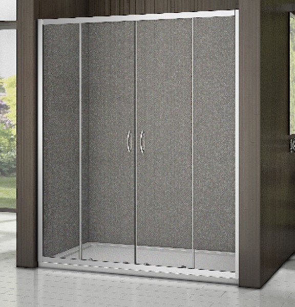 Душевая дверь в нишу Good Door Latte WTW-TD-160-G-WE 160 профиль Белый стекло матовое