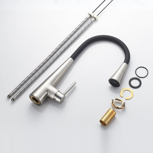 Смеситель для кухни Rose R213L цвет Сатин Черный