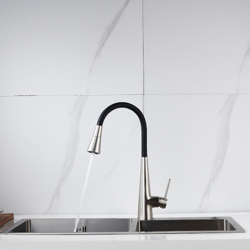 Смеситель для кухни Rose R213L цвет Сатин Черный