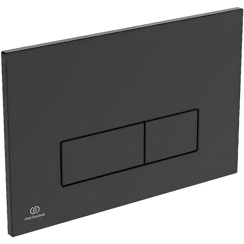 Унитаз с инсталляцией Ideal Standard Tesi Aqua Blade T3868V3/121A6 с сиденьем Микролифт и Черной матовой клавишей смыва