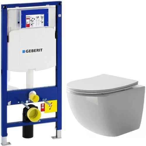 Унитаз с инсталляцией Ceramicanova Form CN3009 + Geberit Duofix Sigma UP320 111.300.00.5 с сиденьем Микролифт