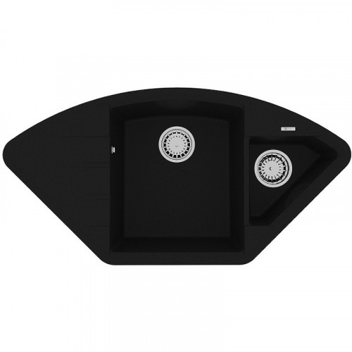 Кухонная мойка Lemark Irkana 980 9910043 Антрацит искусственный камень (литьевой мрамор) встраиваемый