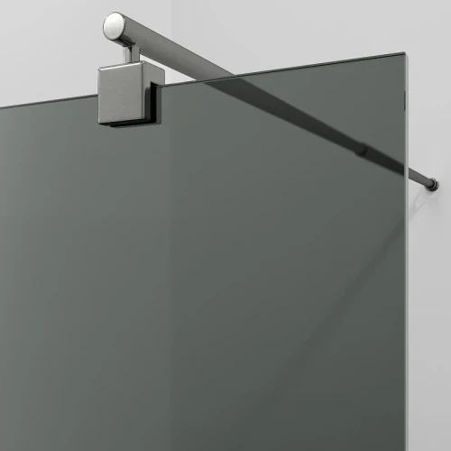 Душевая перегородка WasserKRAFT Rur 100 30W44GR-TG профиль Графит стекло тонированное
