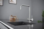 Смеситель для кухни KUCHENSTERN STROM-F 404SS40 цвет Нержавеющая сталь