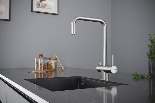 Смеситель для кухни KUCHENSTERN STROM-F 404SS40 цвет Нержавеющая сталь