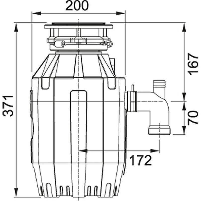 Измельчитель пищевых отходов Franke Comfort TE-75 134.0535.241 550