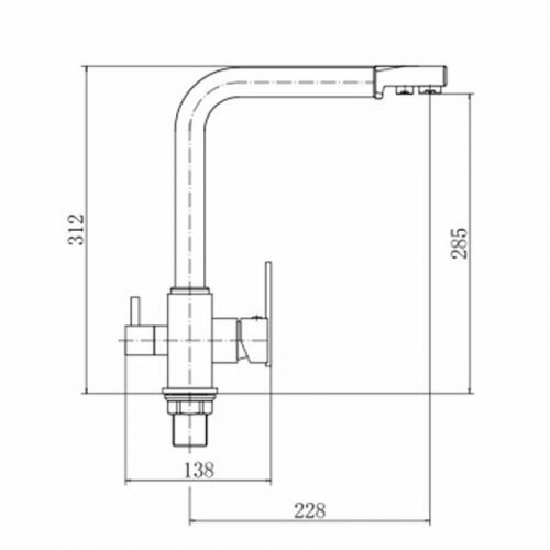Смеситель для кухни Fashun A4355-7 цвет Черный