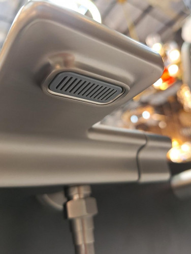 Смеситель для ванны AltroBagno Lamberto 0224 GM с термостатом цвет Оружейная сталь