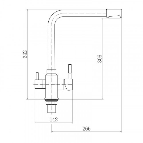 Смеситель для кухни Fashun A54309-17 цвет Графит