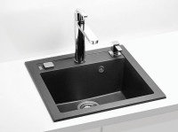 Кухонная мойка Alveus Granital+ Formic 20 Twilight G05M 520x510x200 1103766 Черная искусственный камень (литьевой мрамор) встраиваемая сверху, встраиваемая снизу