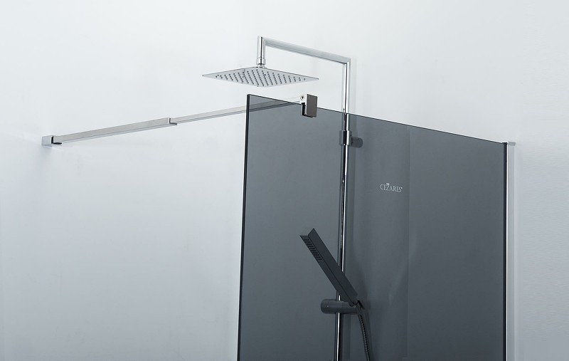 Душевая перегородка Cezares Liberta 110 LIBERTA-L-1-110-GR-Cr профиль Хром стекло серое