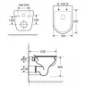 Комплект унитаза с инсталляцией WeltWasser AMBERG 506 + BAARBACH 004 GL-WT + AMBERG RD-CR 10000006768 цвет Белый глянцевый с сиденьем Микролифт и клавишей смыва цвет Хром
