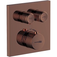Смеситель для душа WasserKRAFT Asphe 7748 Thermo с термостатом Розовое золото латунь встраиваемый