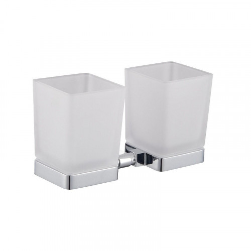 Стакан для зубных щеток Wonzon & Woghand Still WW-6628 двойной цвет Хром