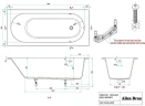 Ванна из искусственного камня Allen Brau Evo Oberon 180x80 2.3EV03.20 цвет Белый