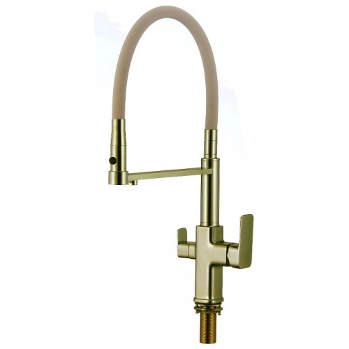 Смеситель для кухни Savol S-L1809C-12 цвет Бронза Бежевый