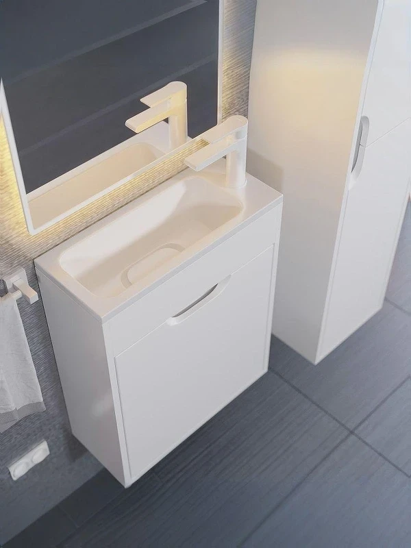 Тумба под раковину Uperwood Modul 50 2930205358 подвесная цвет Белый матовый