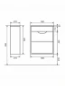Тумба под раковину Uperwood Modul 50 2930205358 подвесная цвет Белый матовый