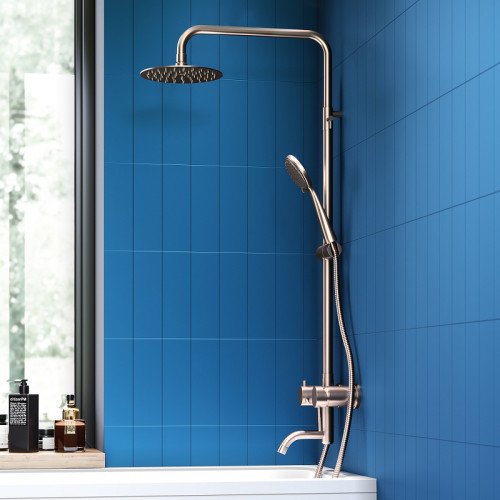 Душевая система Dorff Logic D0703000SS Нержавеющая сталь нержавеющая сталь на стену