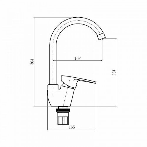 Смеситель для кухни Plstart PL4105-17 цвет Графит
