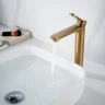 Смеситель для раковины Shevanik S43G S4311G цвет Золотой сатин