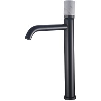 Смеситель для раковины Boch Mann Stella Stone B XL BM9971 Черный матовый латунь