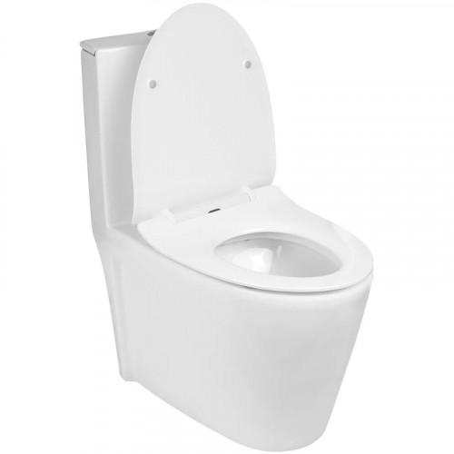 Унитаз компакт WeltWasser Welzbach 001 GL-WT 10000003805 Белый глянец с бачком и сиденьем Микролифт фаянс напольный