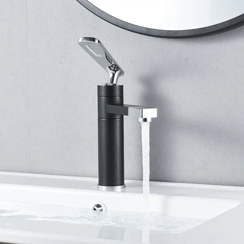 Смеситель для раковины Shevanik S6601H цвет Черный Хром