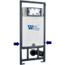Комплект унитаза с инсталляцией WeltWasser MARBERG 507 + HEIMBACH 043 MT-BL + MAR 507 RD-CR 10000012253 цвет Черный матовый с сиденьем Микролифт и клавишей смыва цвет Хром